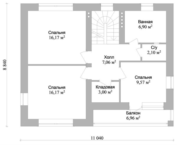 11. Проект дома C-023 Екстерьер Проект дома C-023 - фото 11