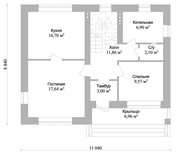 12. Проект дома C-023 Екстерьер Проект дома C-023 - фото 12