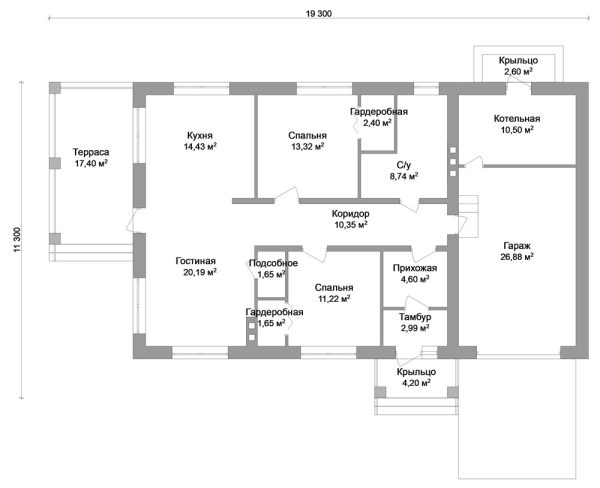 8. Проект дома C-025 Екстерьер Проект дома C-025 - фото 8