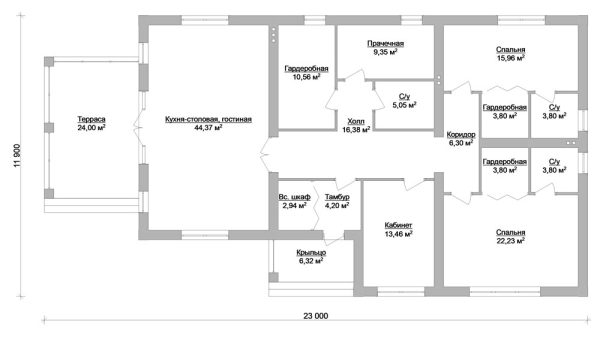 8. Проект дома C-027 Екстерьер Проект дома C-027 - фото 8