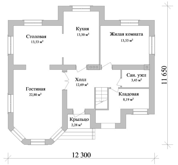 18. Проект дома C-031 Екстерьер Проект дома C-031 - фото 18
