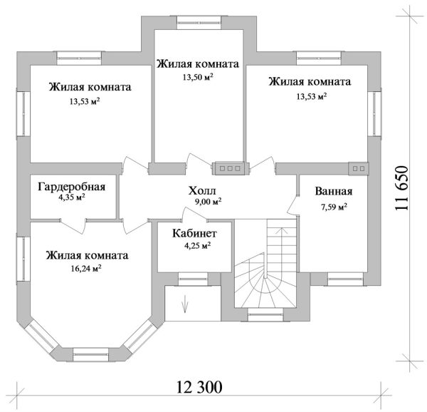 21. Проект дома C-031 Екстерьер Проект дома C-031 - фото 21