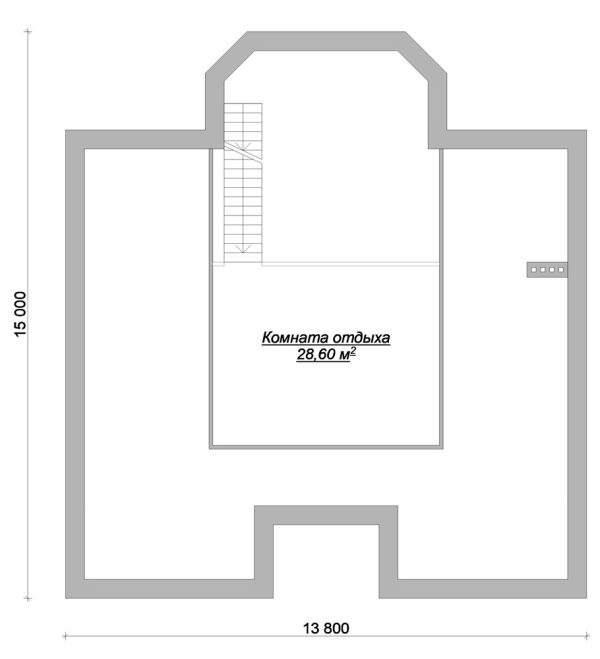 20. Проект дома C-033 Екстерьер Проект дома C-033 - фото 20