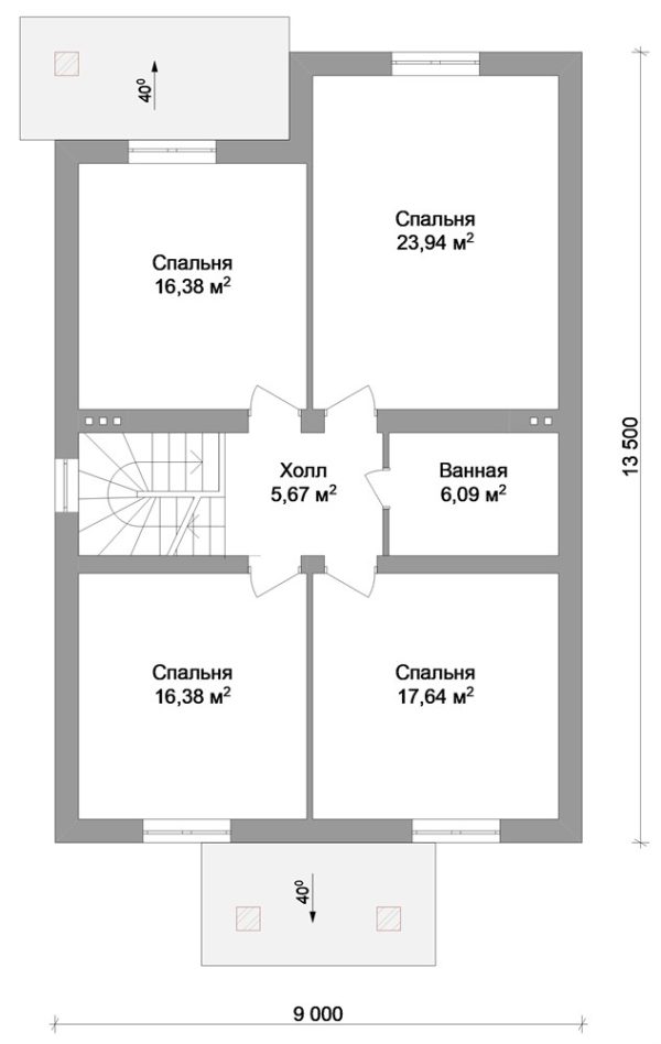 7. Проект дома C-039 Екстерьер Проект дома C-039 - фото 7