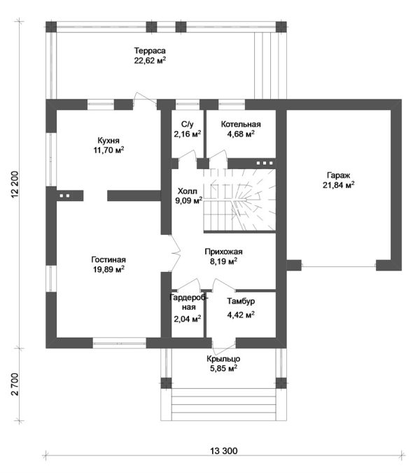 7. Проект дома C-040 Екстерьер Проект дома C-040 - фото 7