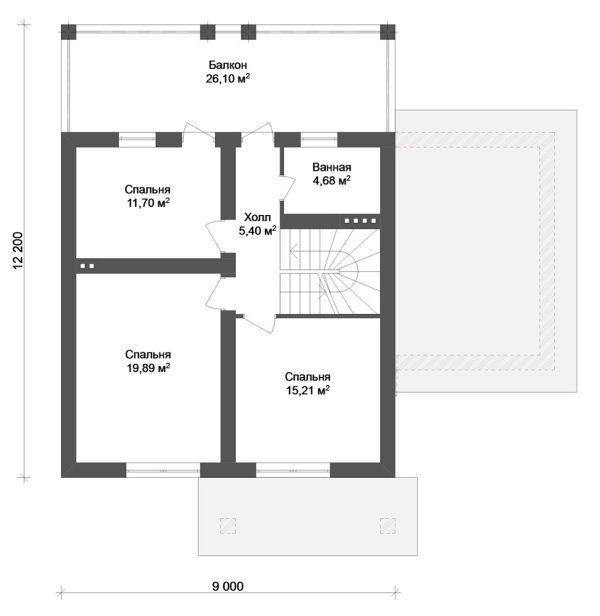 16. Проект дома C-040 Екстерьер Проект дома C-040 - фото 16