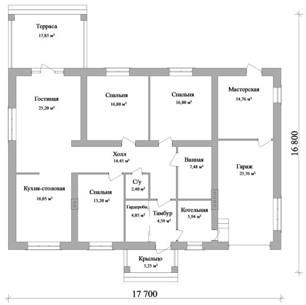 12. Проект дома C-042 Екстерьер Проект дома C-042 - фото 12