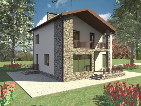 7. Проект дома C-055 Екстерьер Проект дома C-055 - фото 7