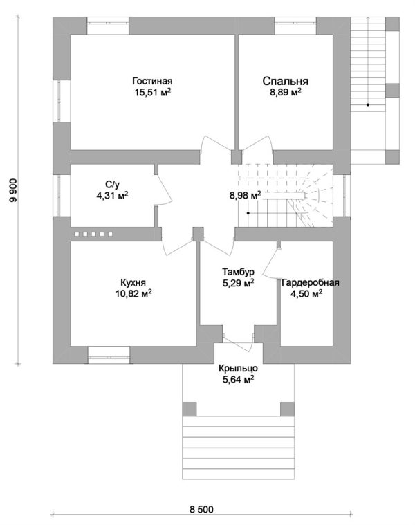 7. Проект дома C-057 Екстерьер Проект дома C-057 - фото 7