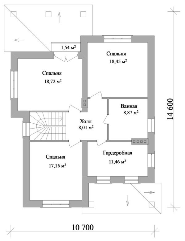 3. Проект дома C-058 Екстерьер Проект дома C-058 - фото 3