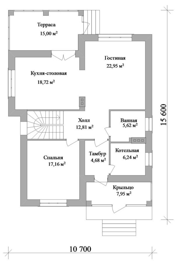 20. Проект дома C-058 Екстерьер Проект дома C-058 - фото 20
