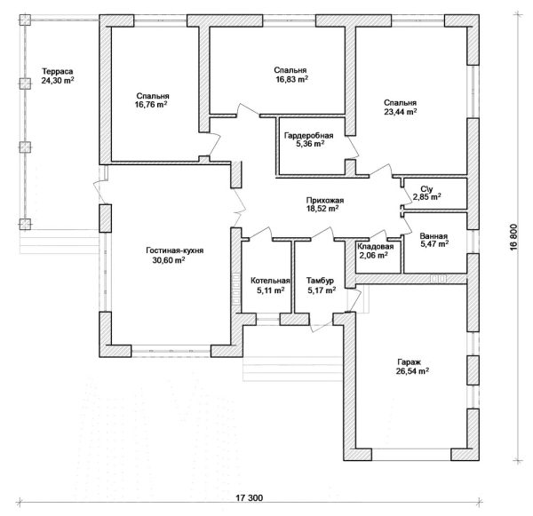 13. Проект дома C-060 Екстерьер Проект дома C-060 - фото 13
