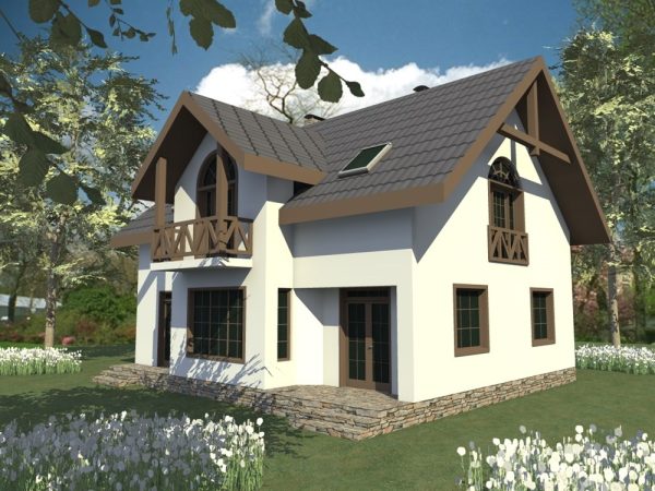 1. Проект дома C-068 Екстерьер Проект дома C-068 - фото 1