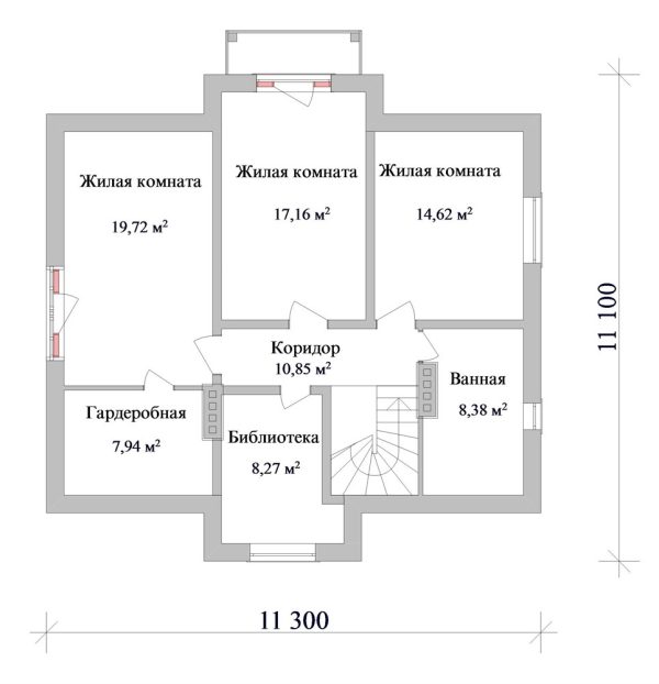 7. Проект дома C-068 Екстерьер Проект дома C-068 - фото 7