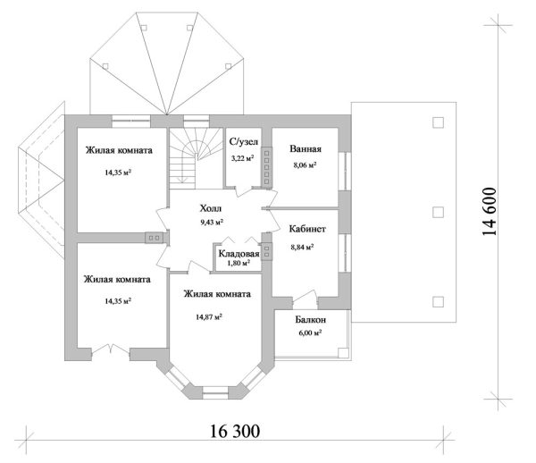 2. Проект дома C-088 Екстерьер Проект дома C-088 - фото 2