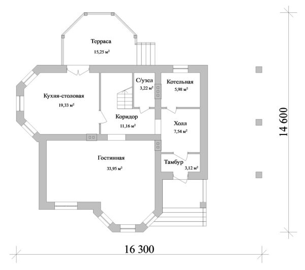 6. Проект дома C-088 Екстерьер Проект дома C-088 - фото 6