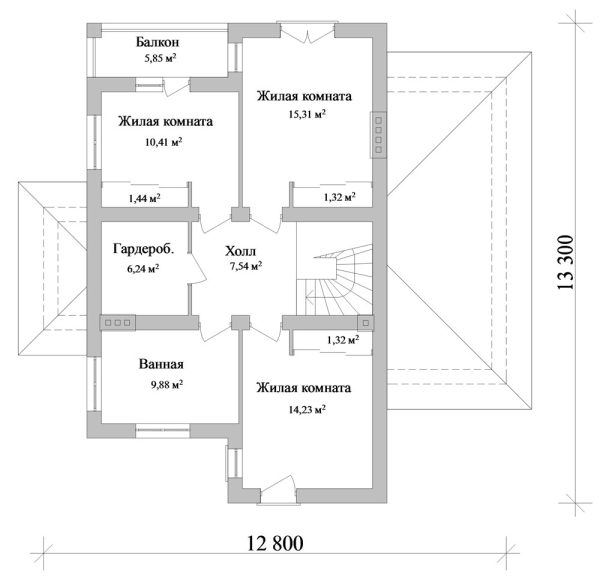7. Проект дома C-090 Екстерьер Проект дома C-090 - фото 7