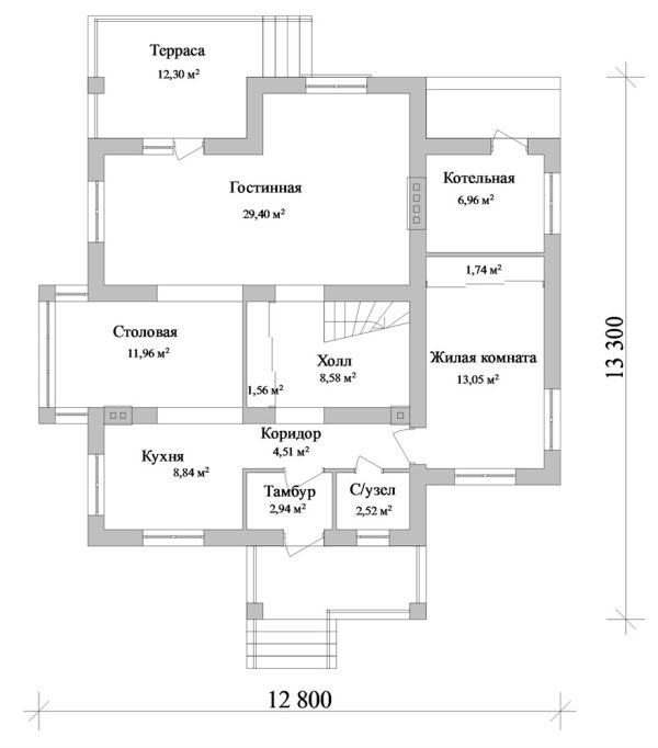 12. Проект дома C-090 Екстерьер Проект дома C-090 - фото 12