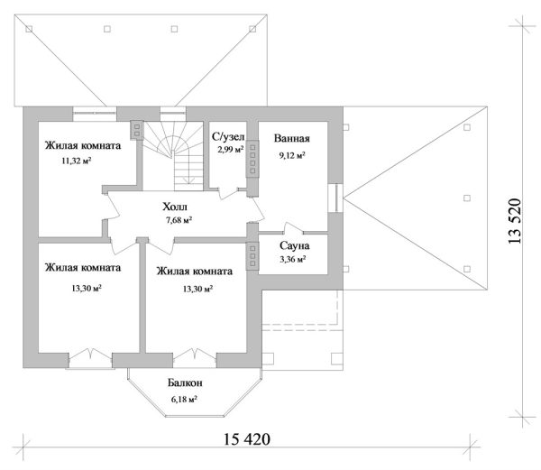7. Проект дома C-098 Екстерьер Проект дома C-098 - фото 7