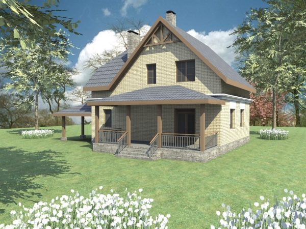 8. Проект дома C-098 Екстерьер Проект дома C-098 - фото 8