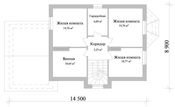 1. Проект дома C-106 Екстерьер Проект дома C-106 - фото 1