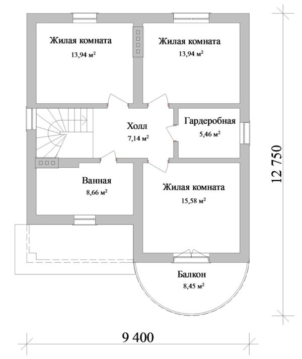 13. Проект дома C-113 Екстерьер Проект дома C-113 - фото 13