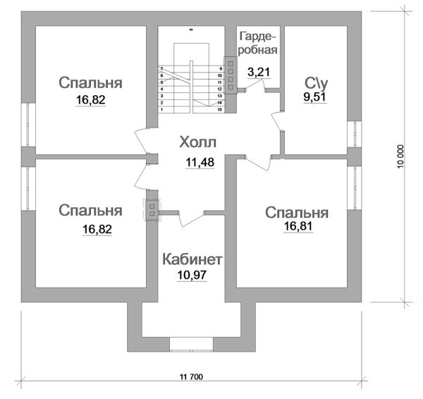 7. Проект дома C-117 Екстерьер Проект дома C-117 - фото 7