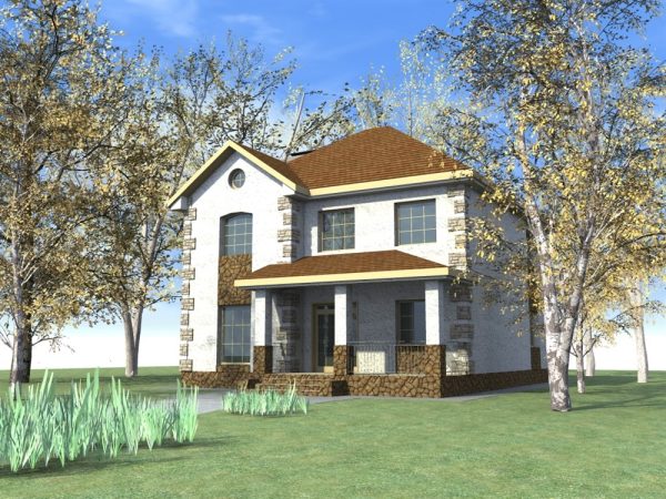 4. Проект дома C-131 Екстерьер Проект дома C-131 - фото 4