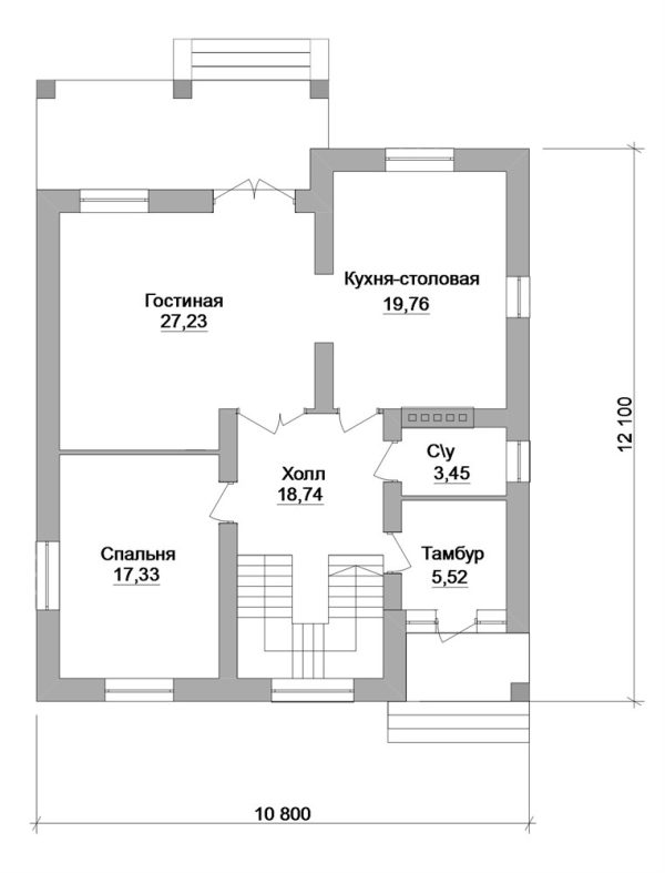 7. Проект дома C-131 Екстерьер Проект дома C-131 - фото 7