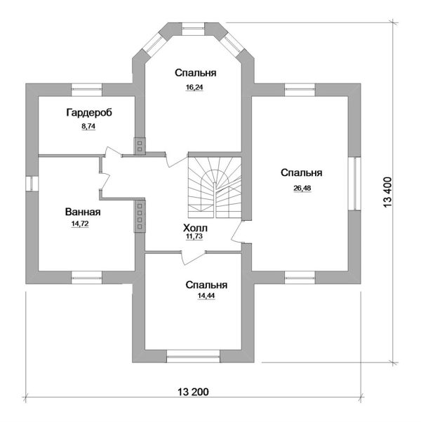 2. Проект дома C-133 Екстерьер Проект дома C-133 - фото 2