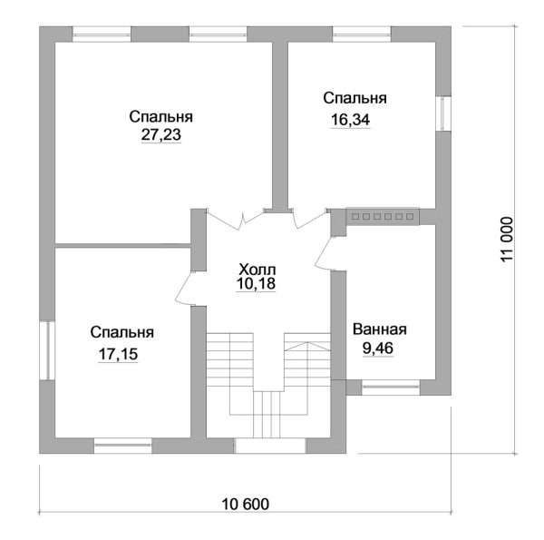 3. Проект дома C-202 Екстерьер Проект дома C-202 - фото 3