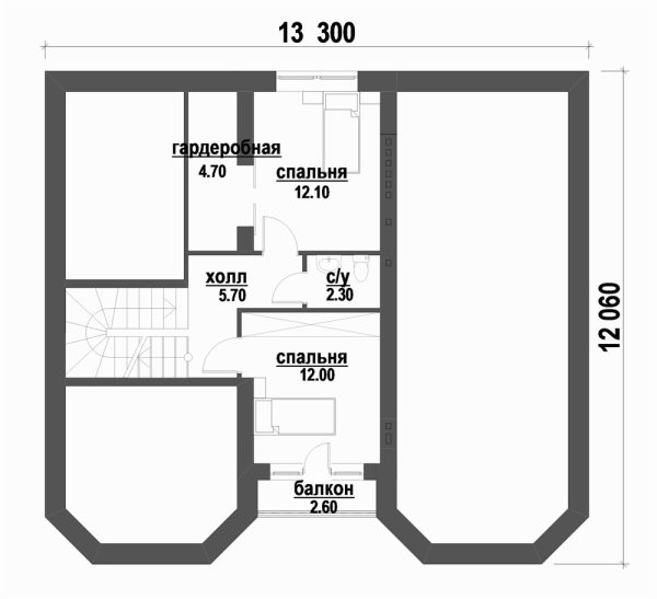 10. Проект дома C-215 Екстерьер Проект дома C-215 - фото 10