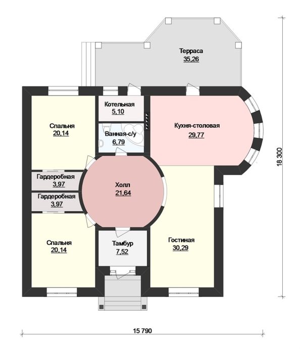 3. Проект дома C-221 Екстерьер Проект дома C-221 - фото 3