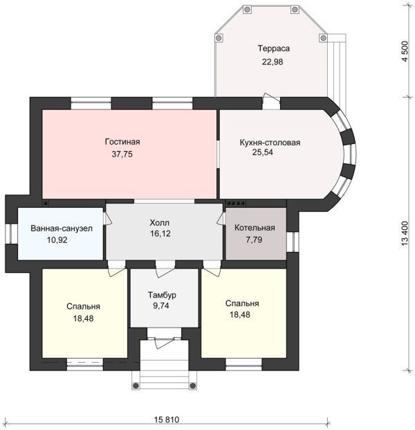 11. Проект дома C-224 Екстерьер Проект дома C-224 - фото 11
