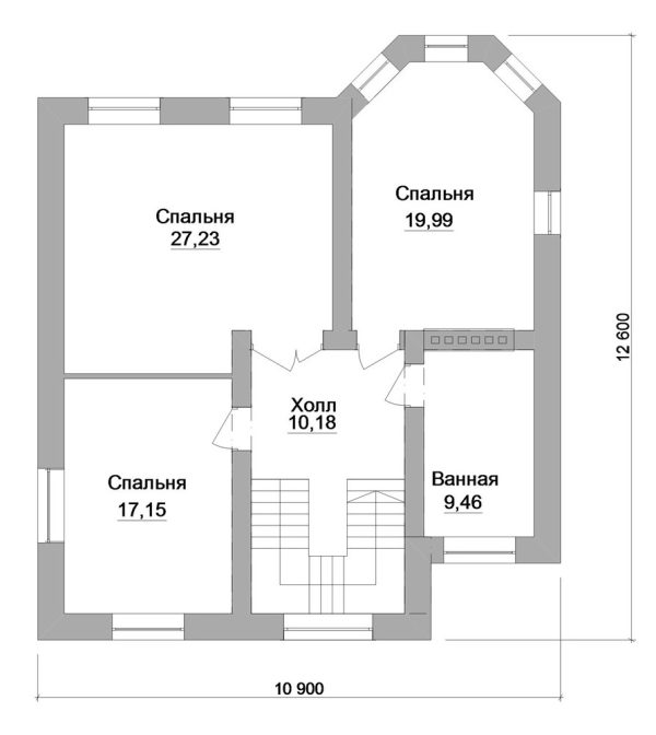 16. Проект дома C-227 Екстерьер Проект дома C-227 - фото 16