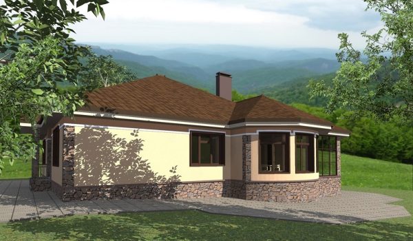 1. Проект дома C-229 Екстерьер Проект дома C-229 - фото 1