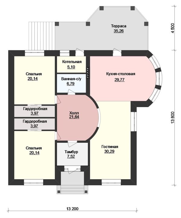 2. Проект дома C-229 Екстерьер Проект дома C-229 - фото 2