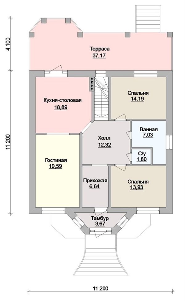 18. Проект дома C-231 Екстерьер Проект дома C-231 - фото 18