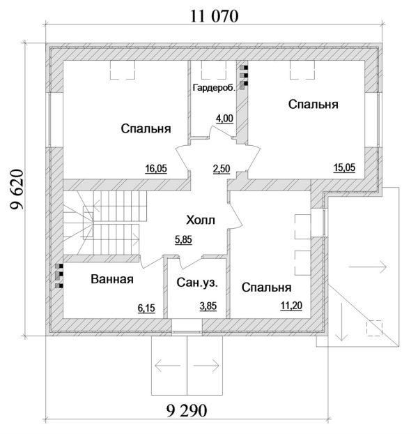 7. Проект дома C-235 Екстерьер Проект дома C-235 - фото 7
