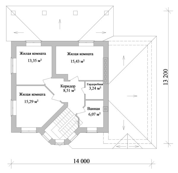 5. Проект дома C-236 Екстерьер Проект дома C-236 - фото 5
