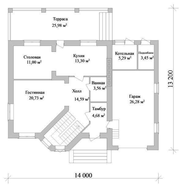 10. Проект дома C-236 Екстерьер Проект дома C-236 - фото 10