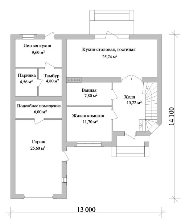 7. Проект дома C-240 Екстерьер Проект дома C-240 - фото 7