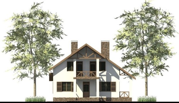 15. Проект дома C-242 Екстерьер Проект дома C-242 - фото 15