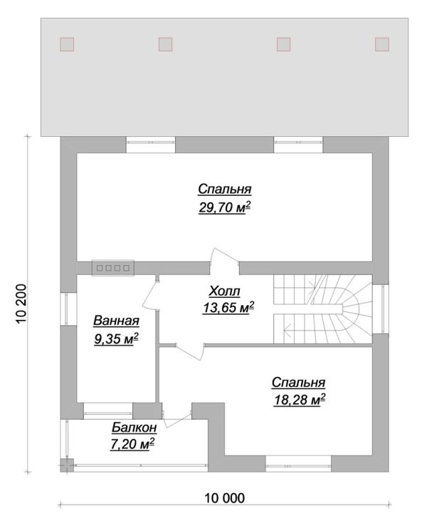 6. Проект дома C-250 Екстерьер Проект дома C-250 - фото 6