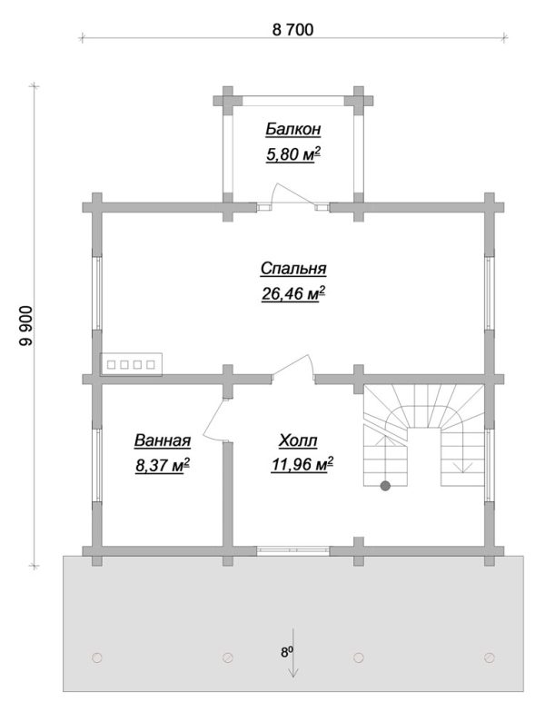 10. Проект дома C-251 Екстерьер Проект дома C-251 - фото 10