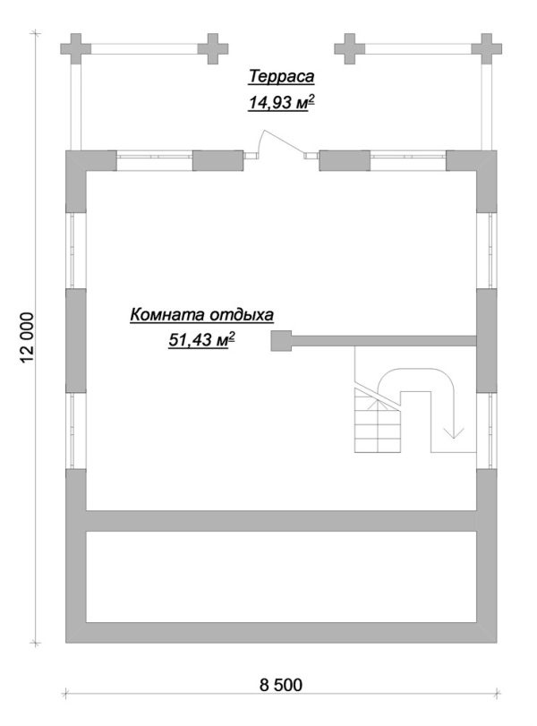 23. Проект дома C-251 Екстерьер Проект дома C-251 - фото 23
