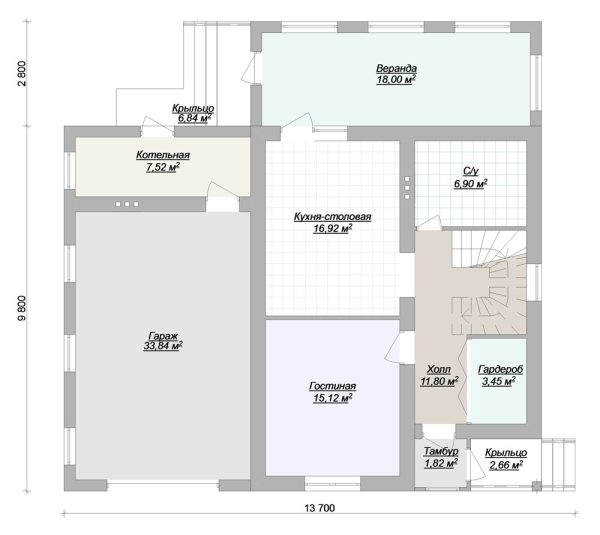 11. Проект дома C-253 Екстерьер Проект дома C-253 - фото 11