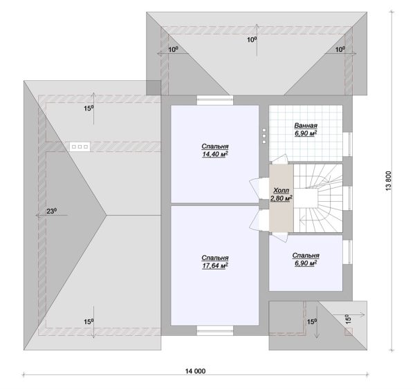 20. Проект дома C-253 Екстерьер Проект дома C-253 - фото 20