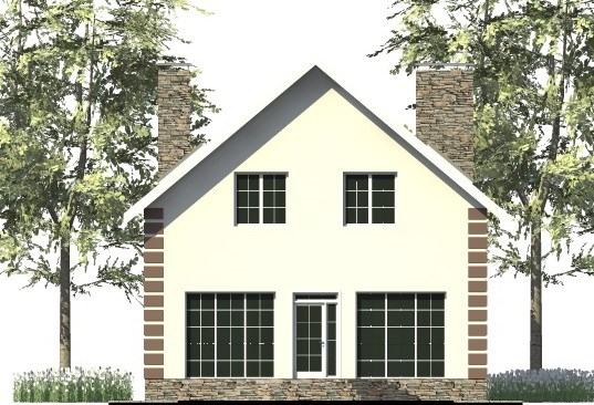 4. Проект дома C-254 Екстерьер Проект дома C-254 - фото 4