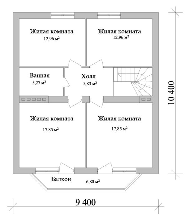 11. Проект дома C-254 Екстерьер Проект дома C-254 - фото 11